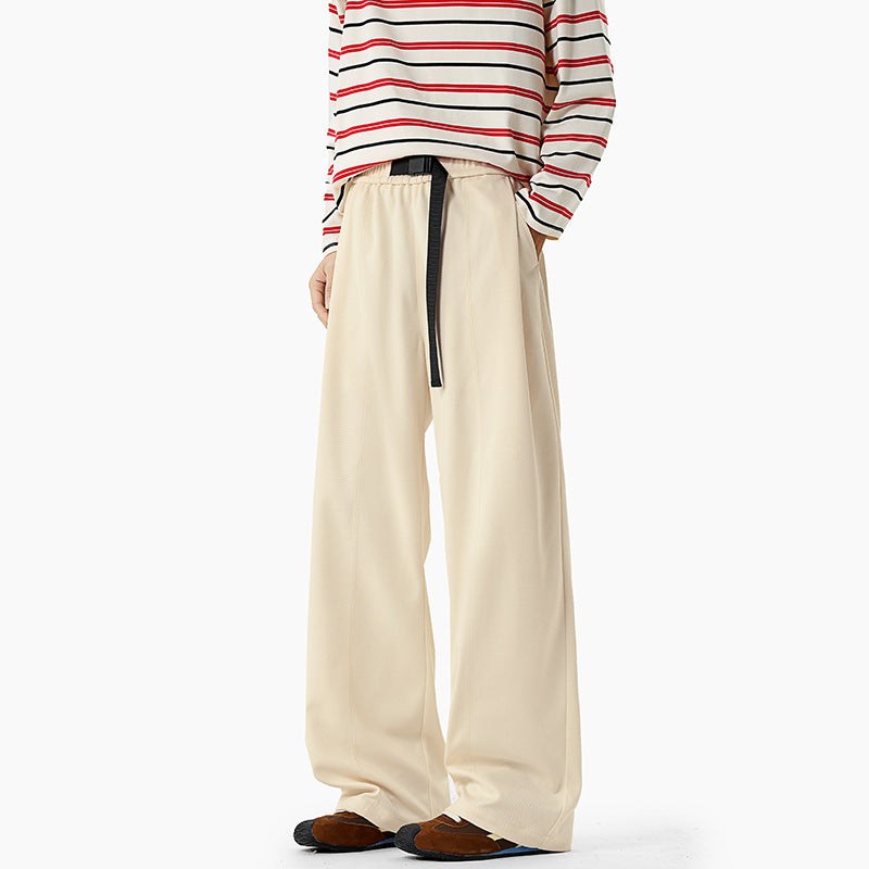 Herren Extraweite Drapierte Wide‑Leg‑Hose aus schwerfallendem Jersey mit Tunnelzugbund und Bundfalten Shop Nory
