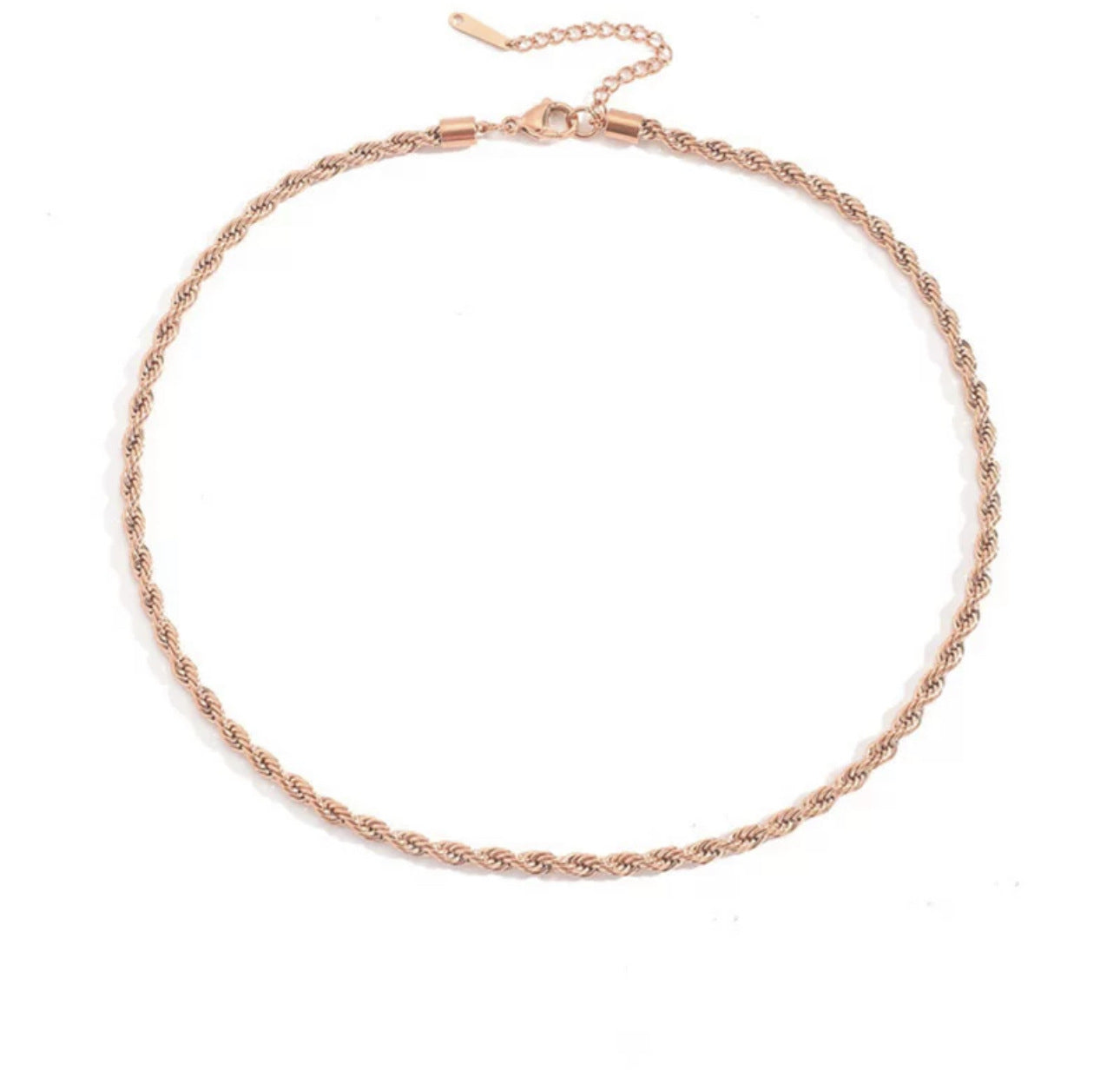 Damen verdrehte Seil-Ketten-Halskette Shop Nory