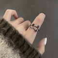 Damen Ring mit künstlerischem Blattdesign und modernen Elementen Shop Nory