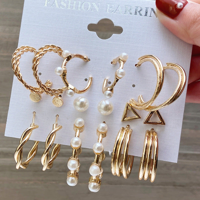 Damen Ohrringe Set mit vielfältigen Designs und modernen Akzenten Shop Nory