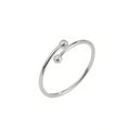 Damen Offener Minimalistischer Ring mit Kugeldetails Shop Nory