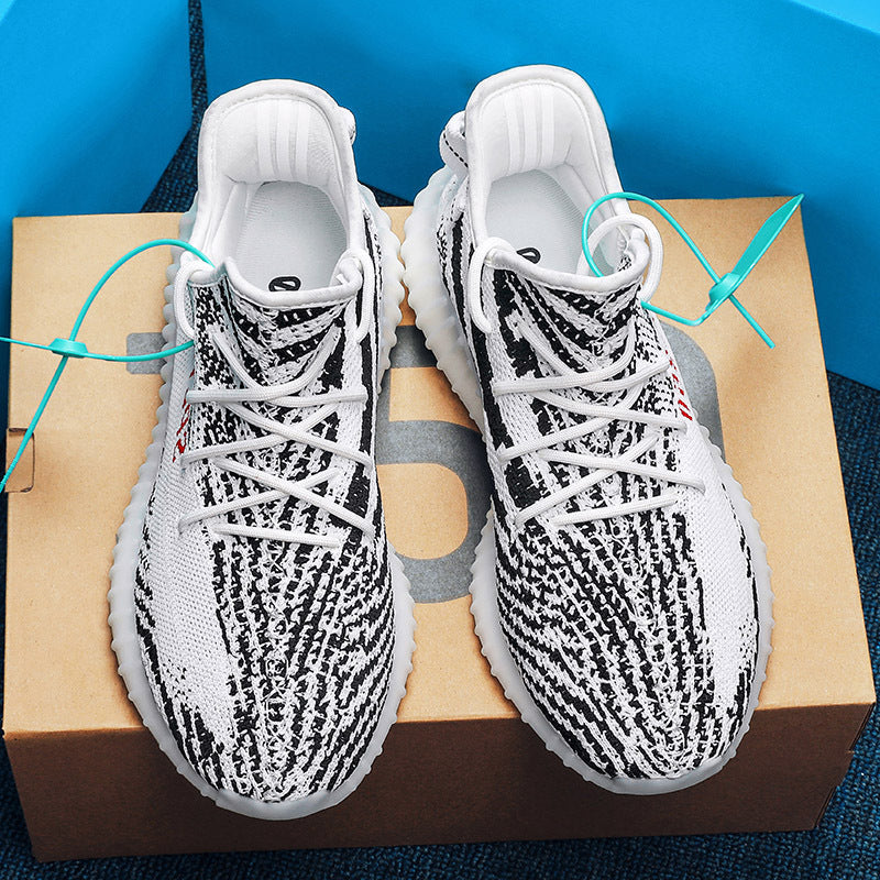 Damen sportliche und luftige Sneakers mit atmungsaktivem Strickoberteil Shopnory