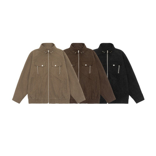 Herren Kurzjacke aus Teddy‑Fleece mit Stehkragen, aufgesetzten Brusttaschen und durchgehendem Reißverschluss Shop Nory