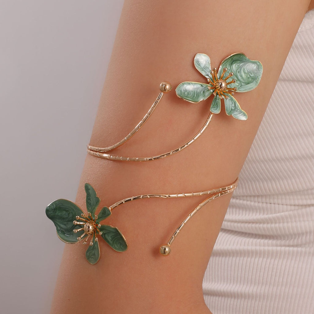 Damen Armreif mit prachtvollem floralen Design Shop Nory