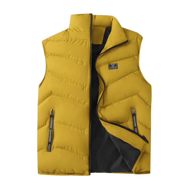Herren Leichte gesteppte Thermoweste mit Chevron‑Steppung hochschließendem Stehkragen und windabweisender Innenlage Shop Nory