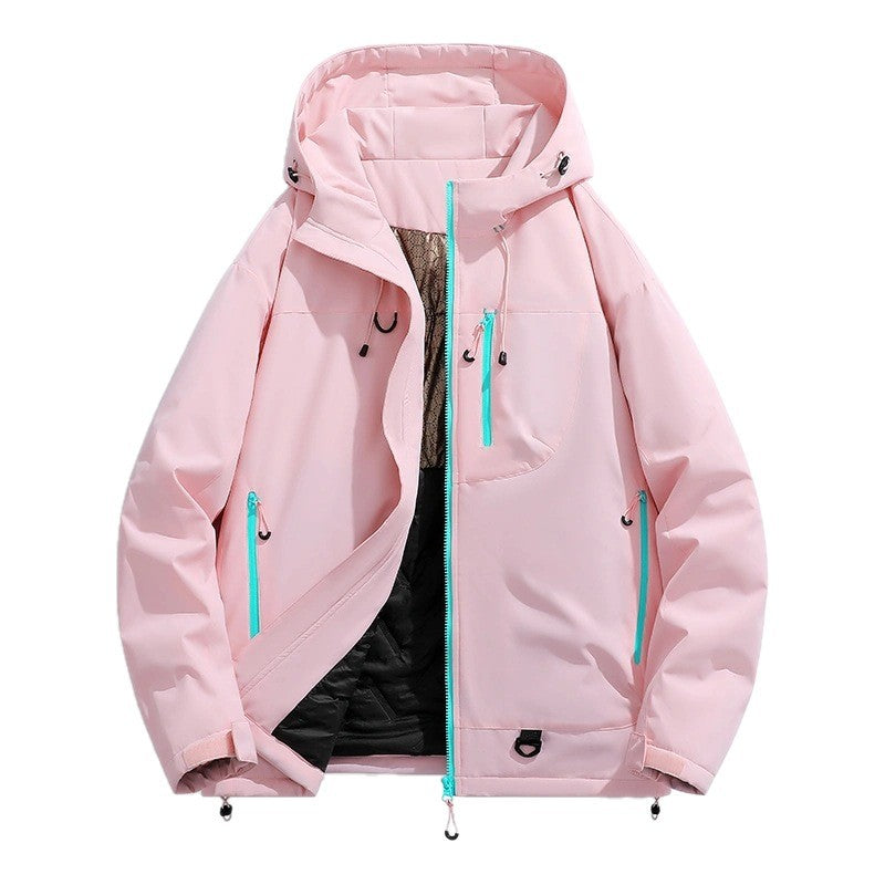 Damen Wasserdichte isolierte Softshell‑Thermojacke mit Kapuze und Multifunktionstaschen Shop Nory