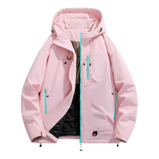 Damen Wasserdichte isolierte Softshell‑Thermojacke mit Kapuze und Multifunktionstaschen Shop Nory