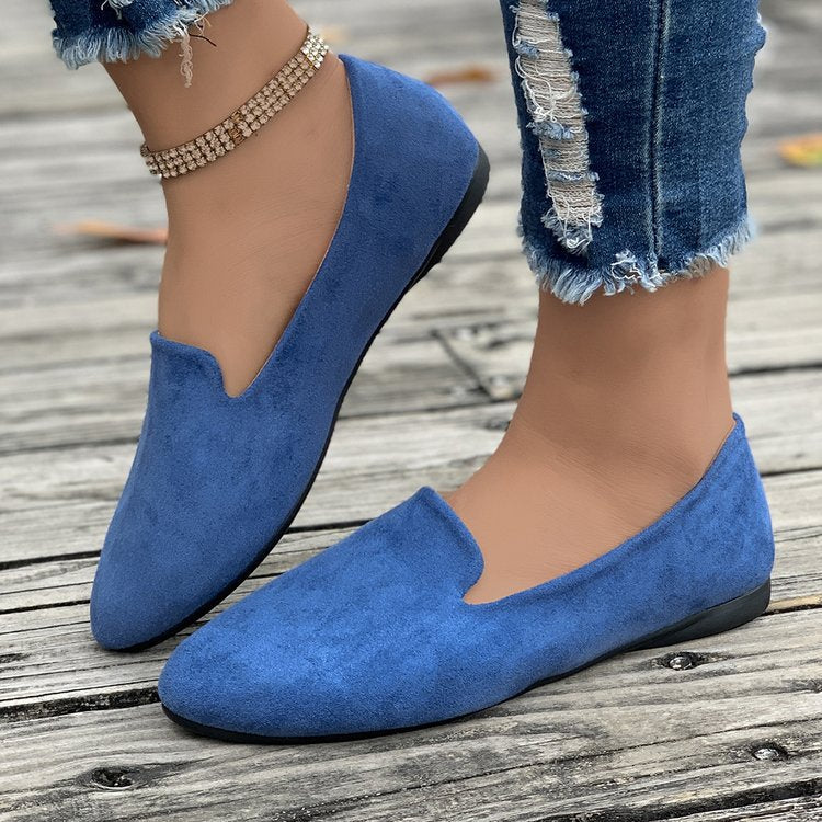 Damen Mokassins aus hochwertigem Wildleder mit elegantem Schnitt