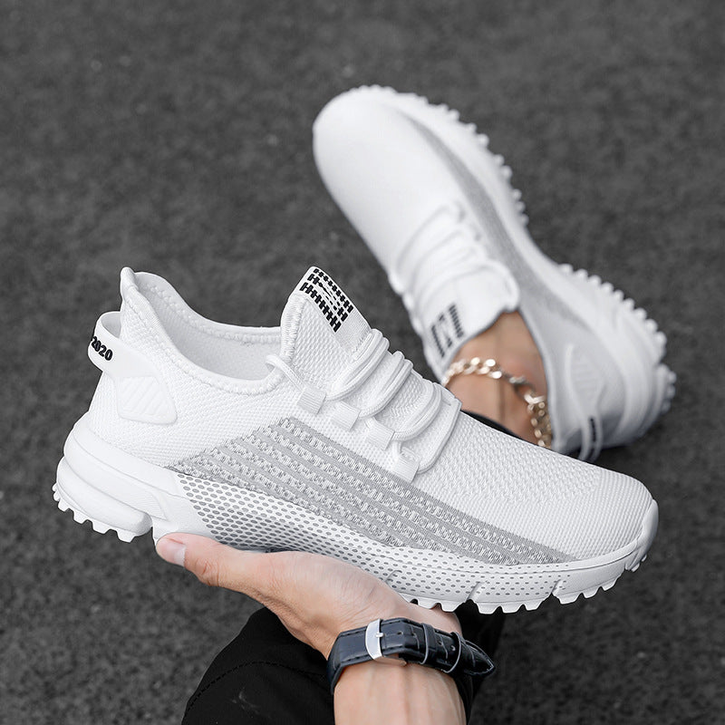 Herren nan atmungsaktive Stricksneaker mit profilierter Laufsohle und gepolsterter Fersenmanschette