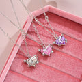 Damen Halsketten-Set mit eleganten Herz-Anhängern und funkelnden Zirkonia Shop Nory
