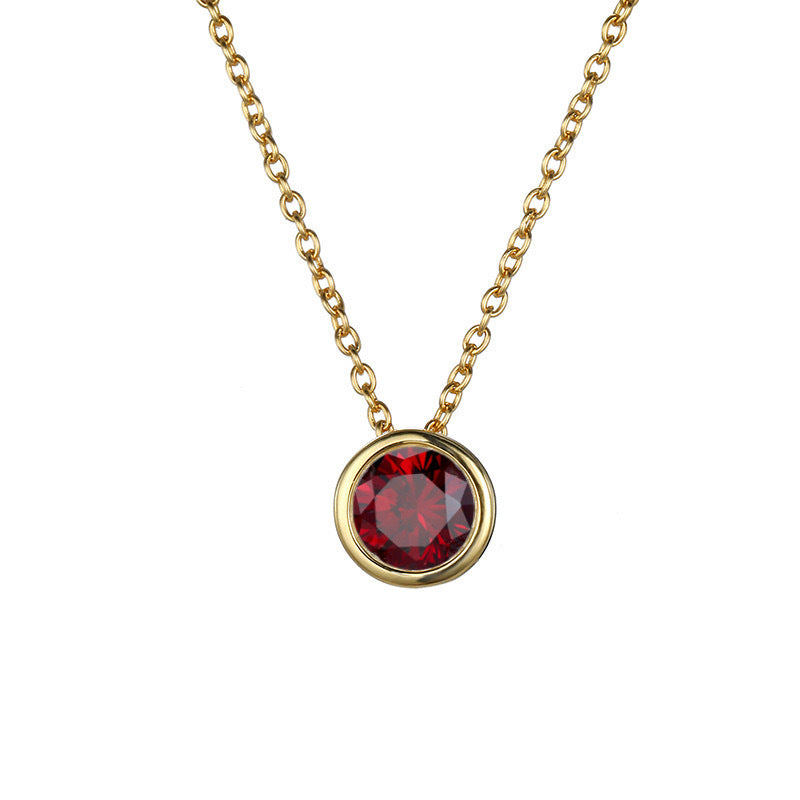 Damen Halskette mit funkelndem Zirkonia-Anhänger in elegantem Design Shop Nory