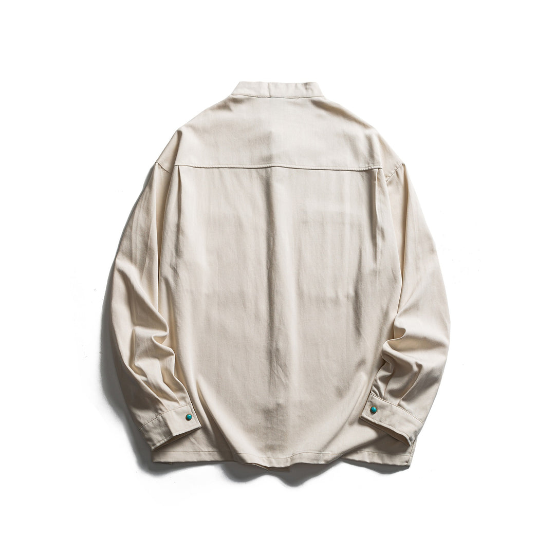 Herren Workwear-Overshirt mit Stehkragen und verdeckter Knopfleiste Shop Nory