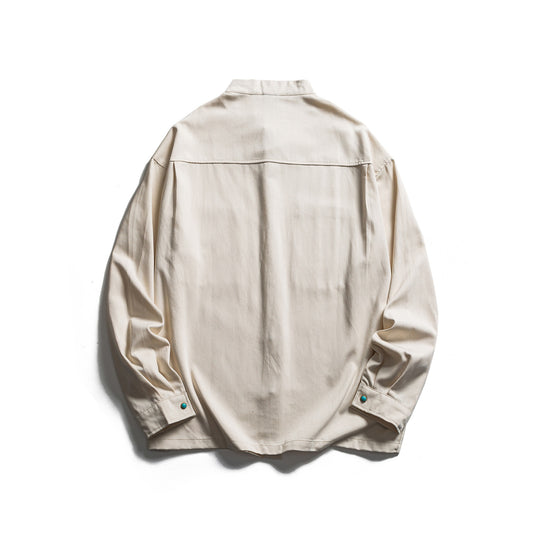 Herren Workwear-Overshirt mit Stehkragen und verdeckter Knopfleiste Shop Nory