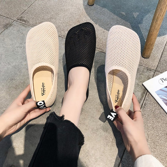 Damen Atmungsaktive Mesh-Slipper mit elastischem Einstieg und rutschfester Laufsohle Shop Nory