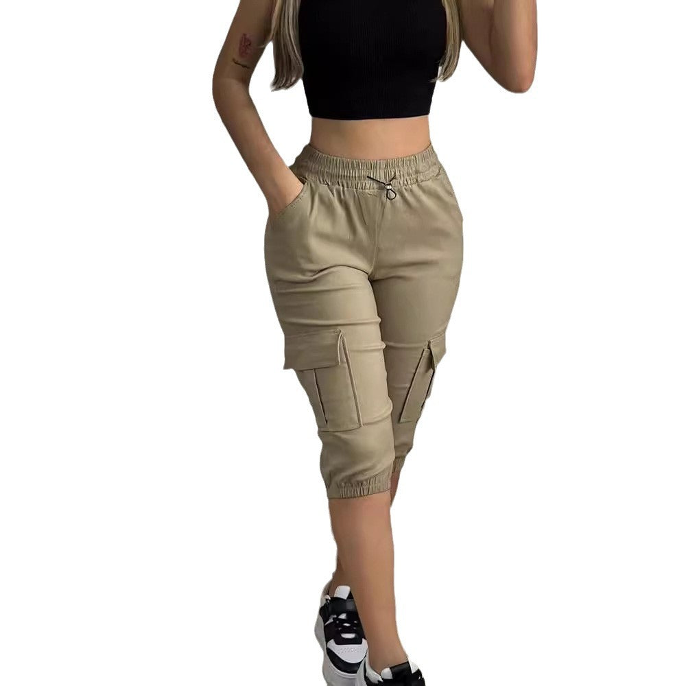 Damen Cargo-Jogginghose mit praktischen Taschen und elastischem Bündchen