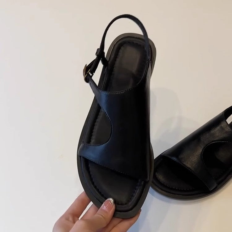 Damen Lederelastische Sandalen