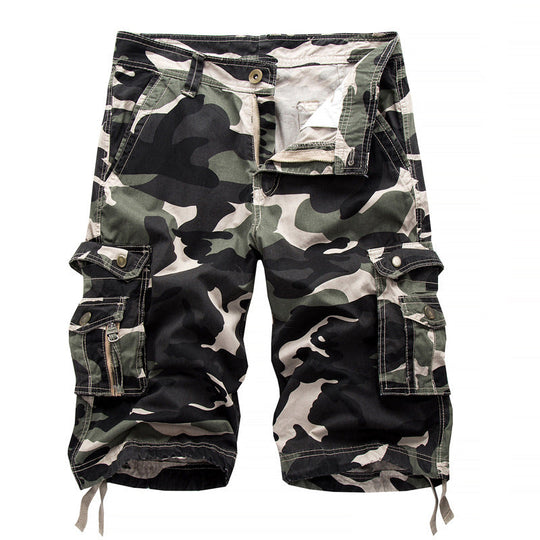 Herren Cargoshorts mit vielseitigen Taschen und Kordelzug Shopnory