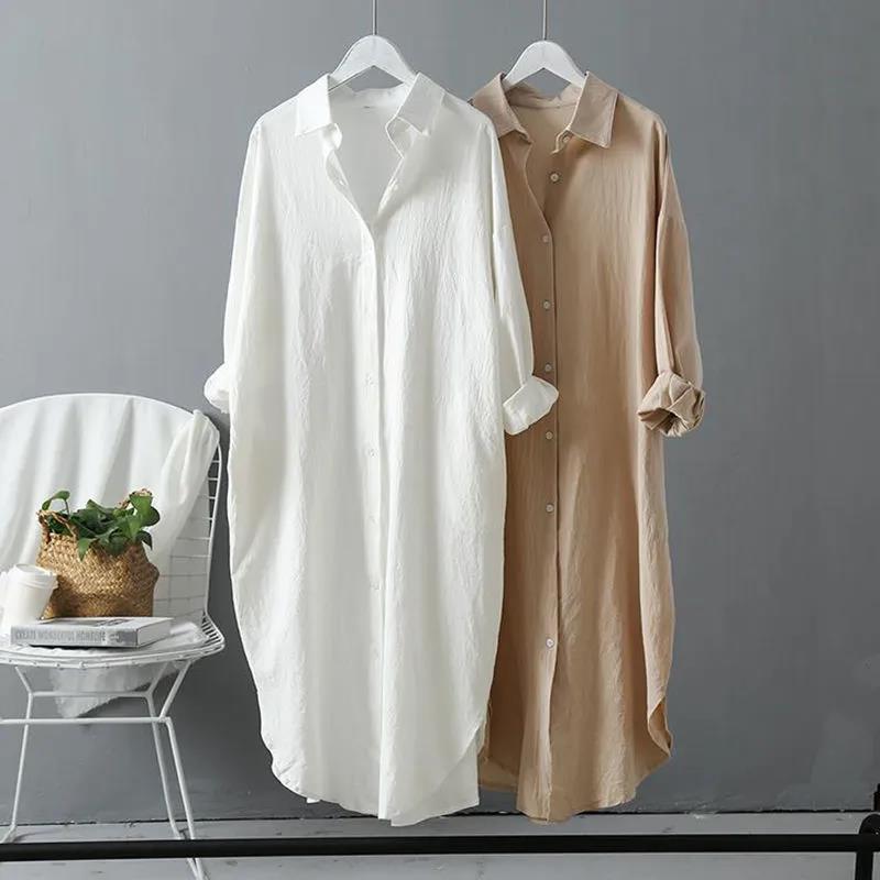 Damen oversized Blusenhemd in lässigem Schnitt mit Knopfleiste