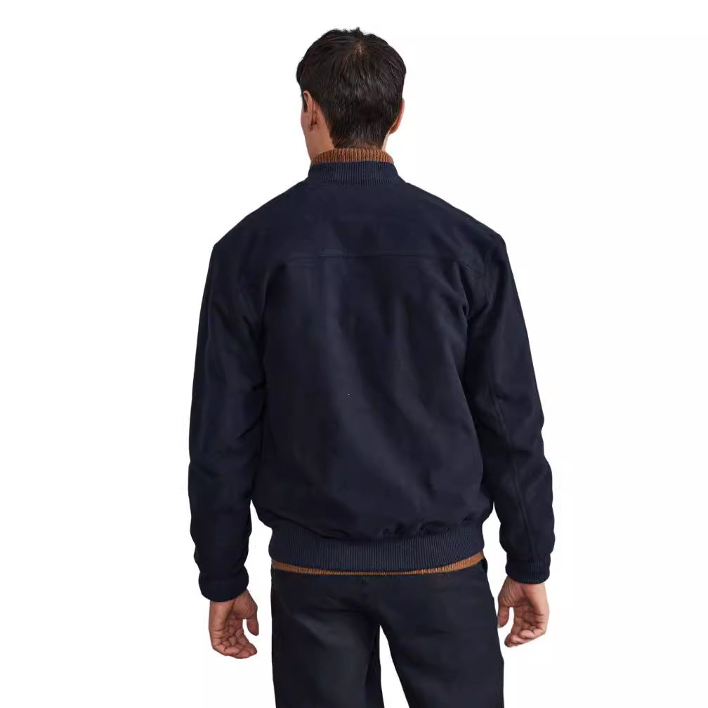 Herren Kurzjacke im Bomberstil mit Knopfverschluss und Pattentaschen Shop Nory