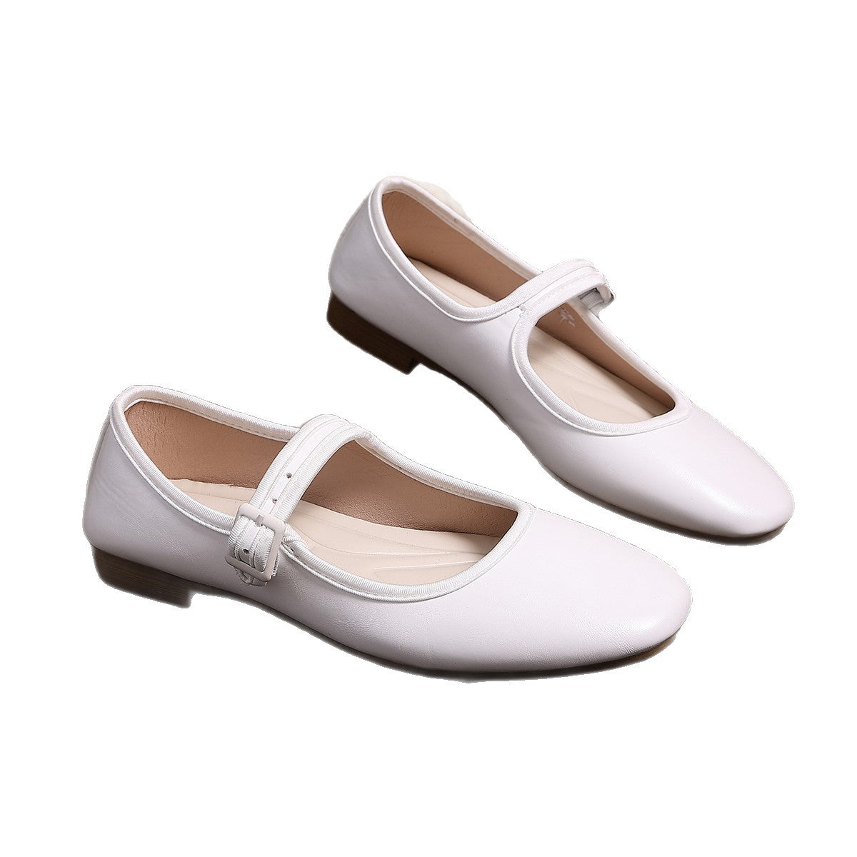 Damen Ballerinas mit praktischem Schnallenverschluss und bequemer Sohle