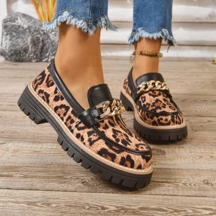 Damen Modische Lack-Loafer mit übergroßer Schleife und grober Profilsohle Shop Nory