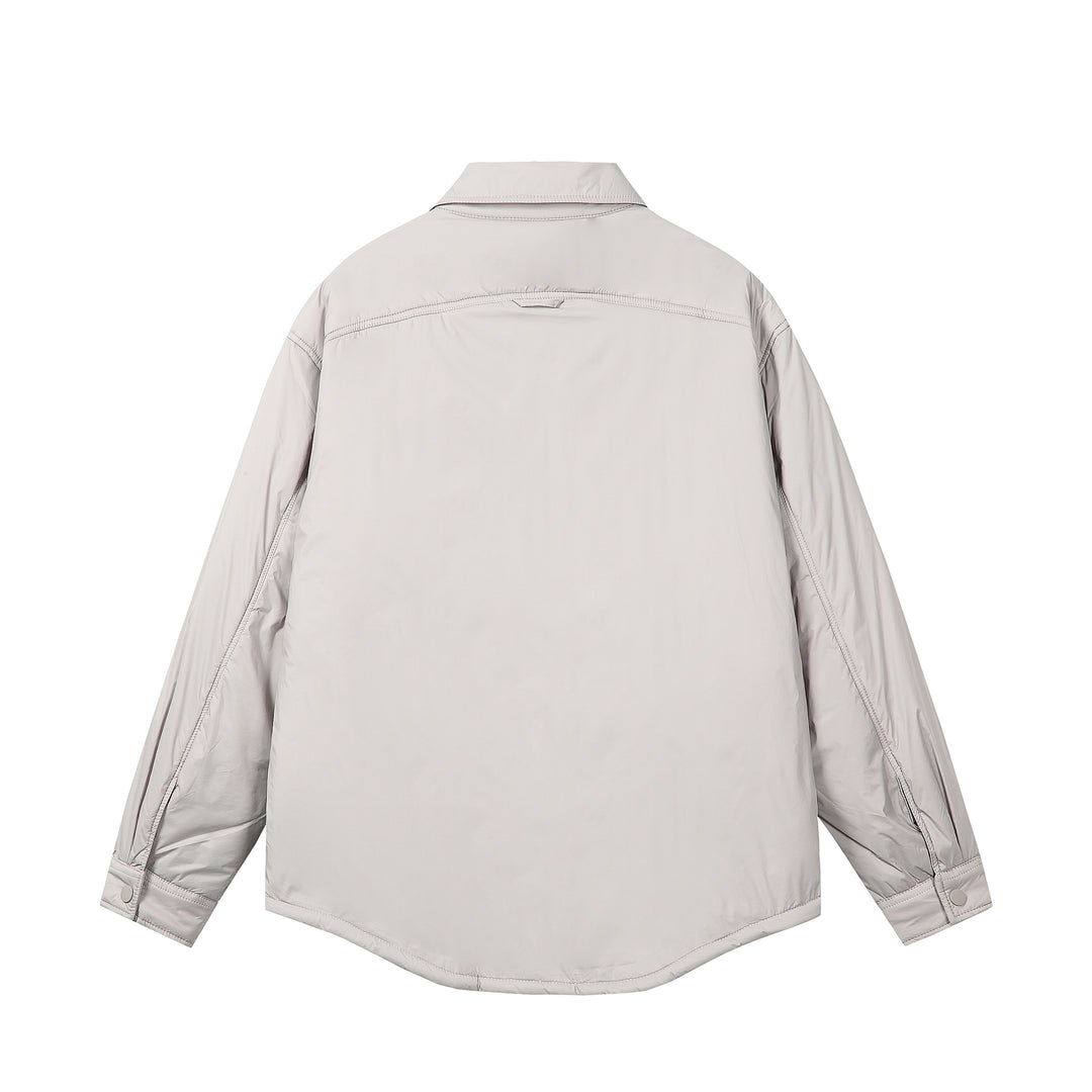 Unisex Kurz geschnittener Thermo‑Hemdblouson mit Hemdkragen und Pattentasche Shop Nory