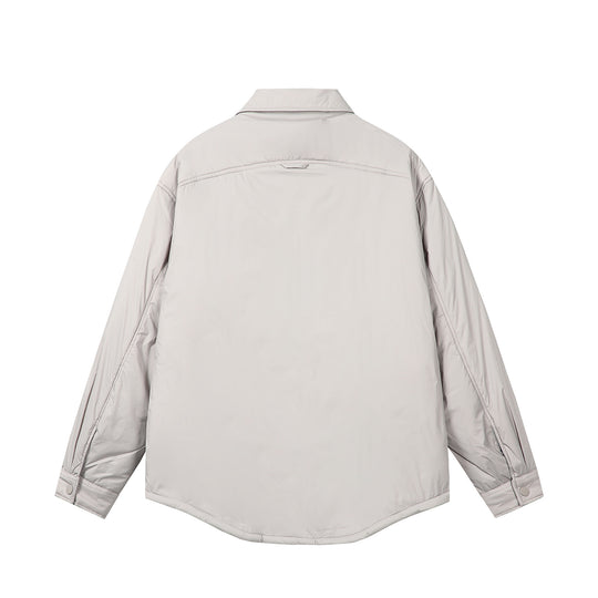 Unisex Kurz geschnittener Thermo‑Hemdblouson mit Hemdkragen und Pattentasche Shop Nory