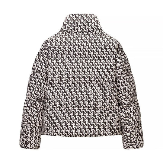 Damen Steppjacke mit hohem Kragen und grafischem Jacquardmuster Shop Nory