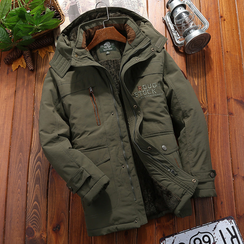 Herren Wetterfeste Fleecejacke mit abnehmbarer Kapuze Shop Nory