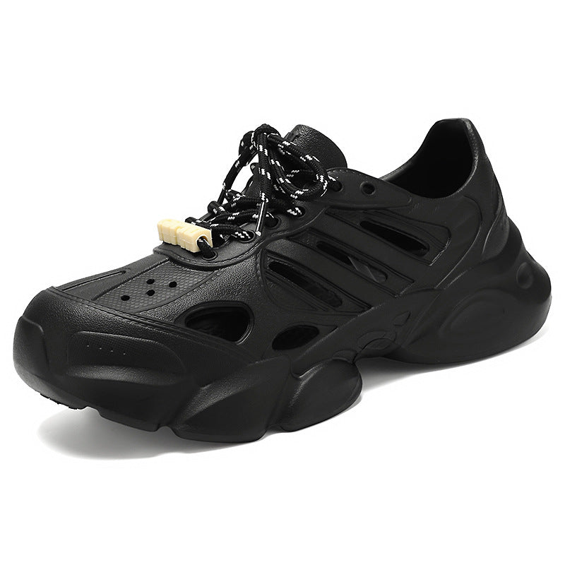 Herren nan futuristischer atmungsaktiver Cut-Out Plateau-Sneaker mit stoßdämpfender EVA-Sohle und Schnellverschluss Shop Nory