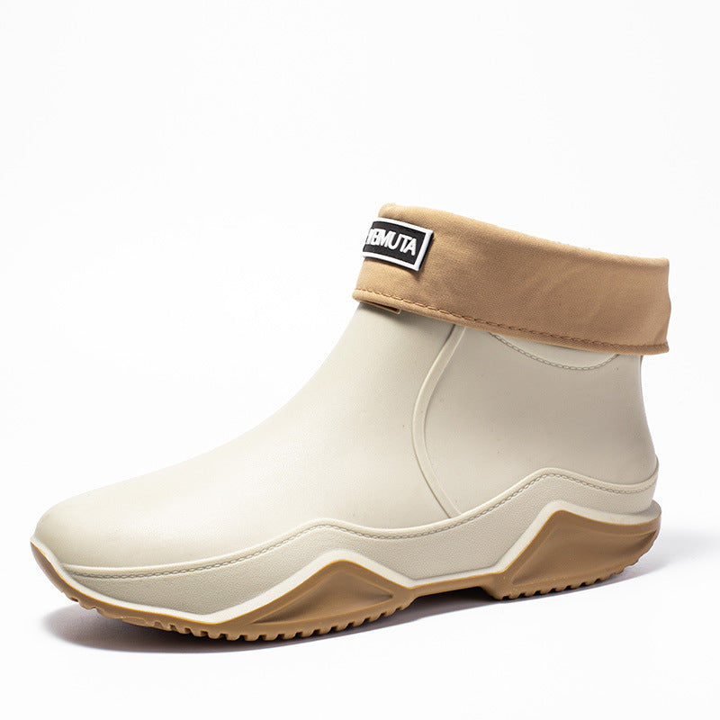 Damen wasserdichte Kurzstiefel mit faltbarem Manschettenkragen Shop Nory