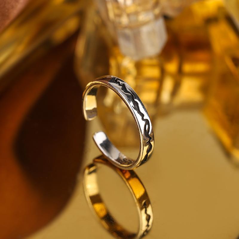 Damen Offener Ring mit kunstvoller Oberflächenstruktur Shop Nory