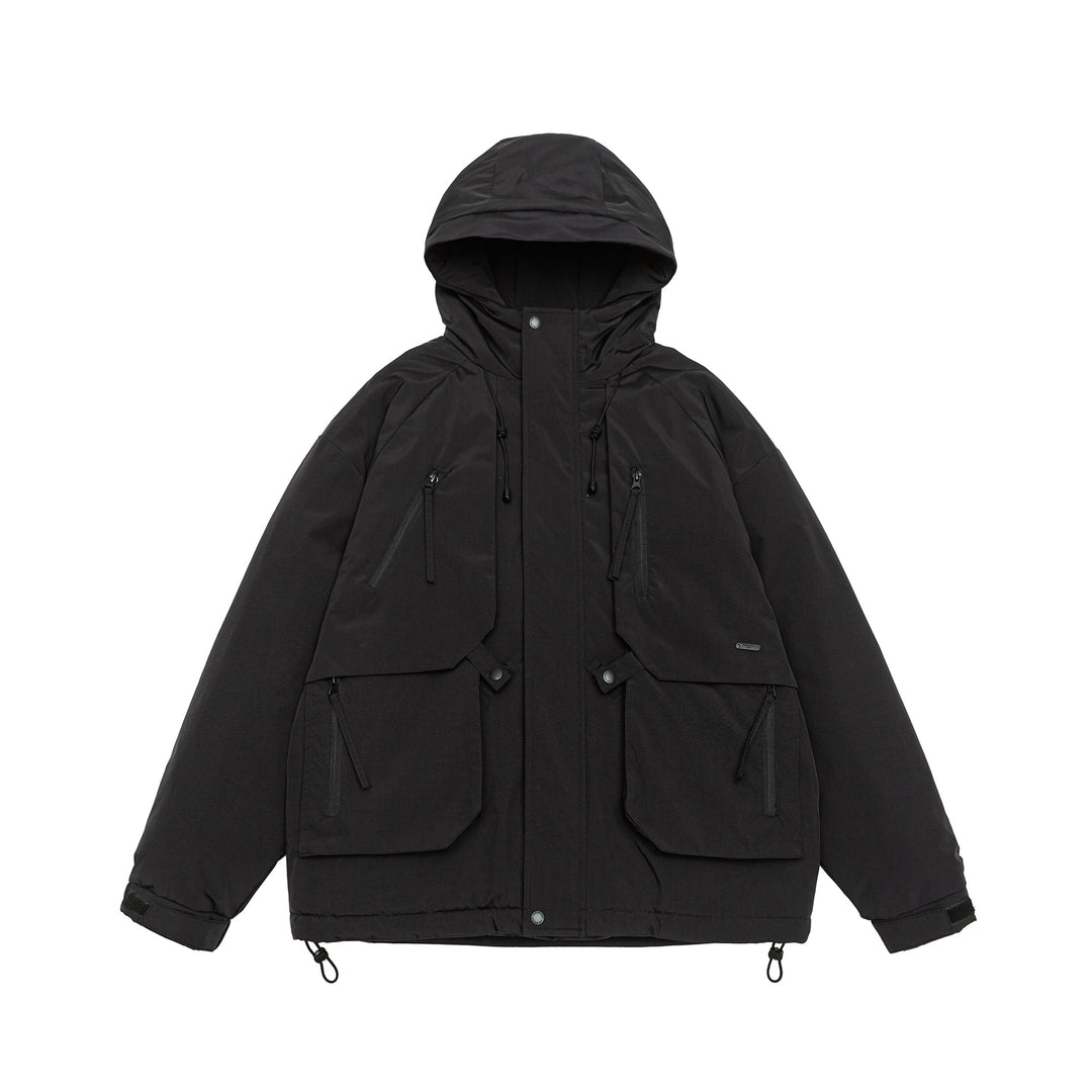 Herren Technischer Winterparka mit Kapuze und Multifunktionstaschen Shop Nory