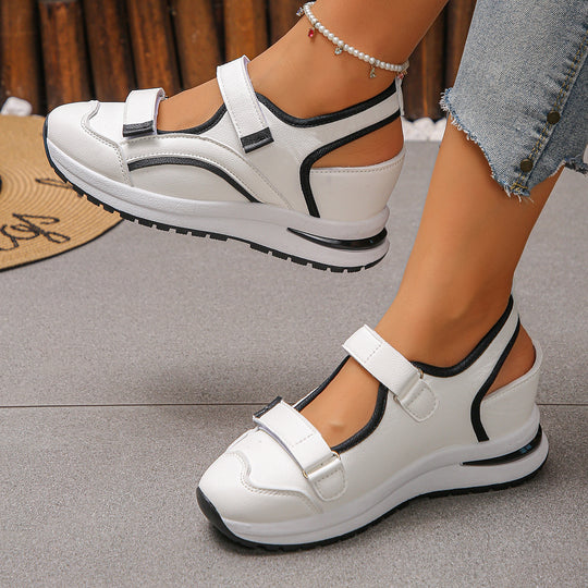 Damen sportliche Slingback-Sneakers mit Klettverschluss und leichter Keilsohle Shop Nory