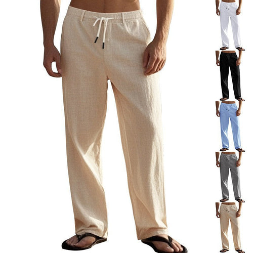 Herren Bequeme Strandhose mit elastischem Bund und praktischen Seitentaschen Shopnory