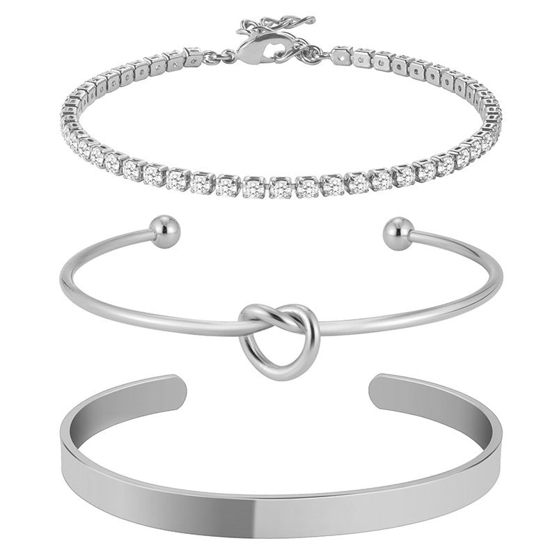 Damen modisches Armband-Set mit funkelnden Kristallen und elegantem Design Shop Nory