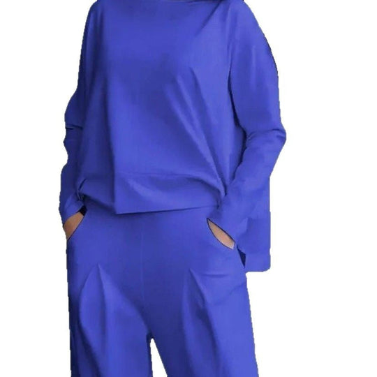 Jogginganzug Damen Lounge-Set mit weiten Ärmeln und Taschen