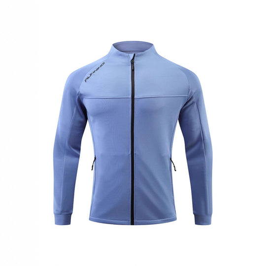 Herren Lauf-Trainingsjacke mit windabweisendem Stretch, Slim-Fit und Reißverschlusstaschen Shop Nory