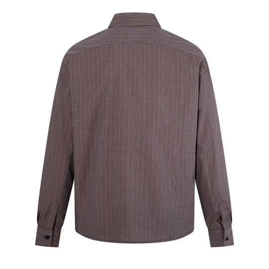 Herren Langarm-Hemd im feinen Glencheck mit Brusttasche und geradem Schnitt Shop Nory