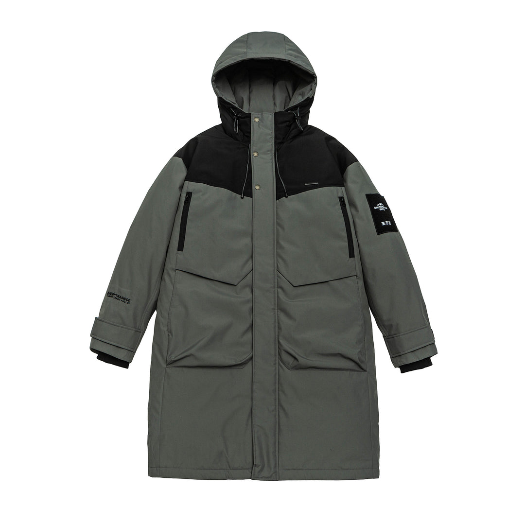 Herren Wasserabweisender Stepp-Winterparka mit Kapuze und Multifunktionstaschen Shop Nory