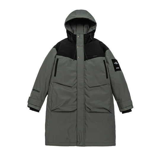 Herren Wasserabweisender Stepp-Winterparka mit Kapuze und Multifunktionstaschen Shop Nory