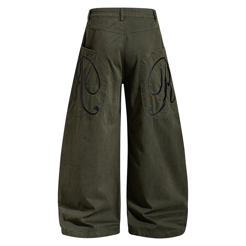 Damen weite High‑Waist Culotte-Jeans mit Baggy-Silhouette und Cargo-Details Shop Nory