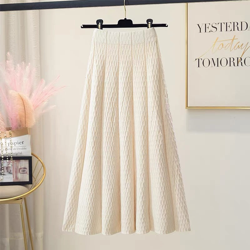 Damen Luftiger Plissee Maxirock Shop Nory