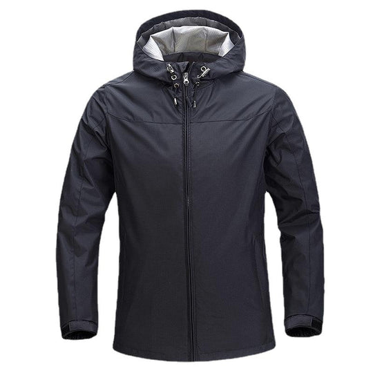 Unisex Leichte packbare Regen- und Windjacke mit verstellbarer Kapuze und atmungsaktivem Futter Shop Nory