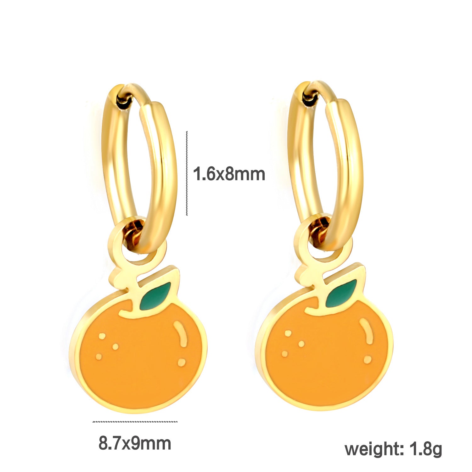 Damen Hängende Ohrstecker mit verspieltem Hamburger-Motiv Shop Nory