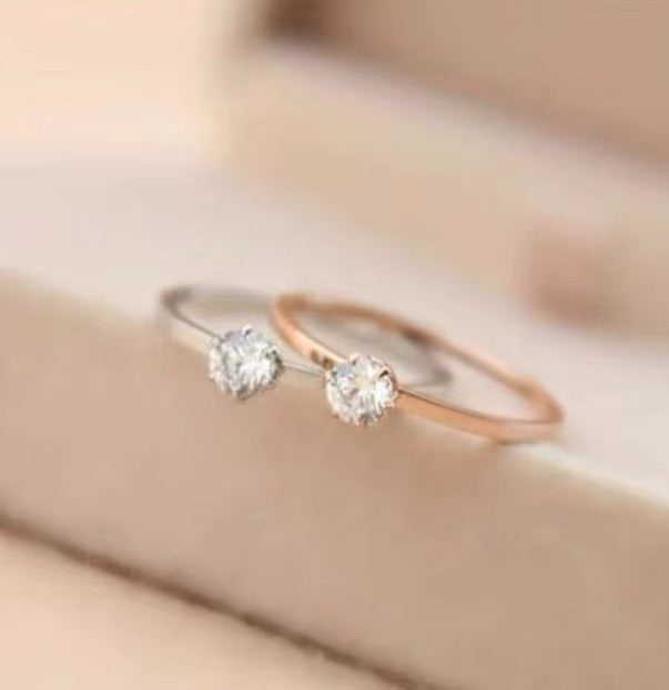 Damen Minimalistische Verlobungsring Shop Nory