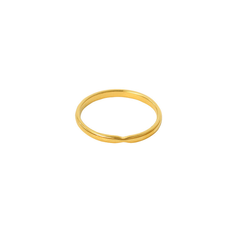 Damen minimalistischer Ring mit geschwungenem Design Shop Nory