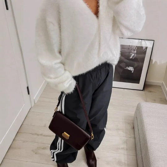 Damen Kuschelige Oversized Strickjacke Shop Nory