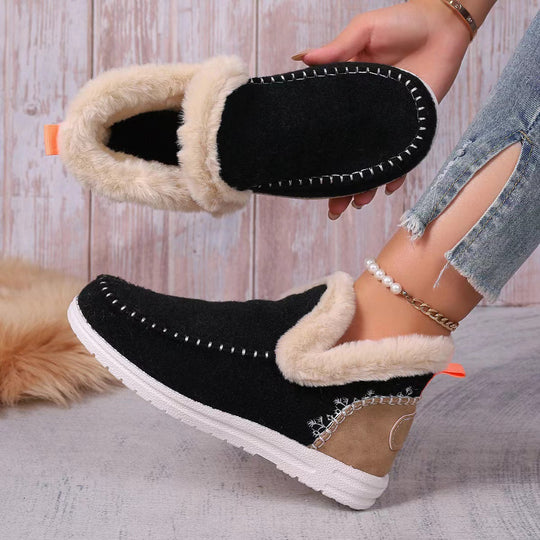 Damen Gefütterte Filz-Mules mit Teddyfutter und ergonomischer Gummisohle Shop Nory