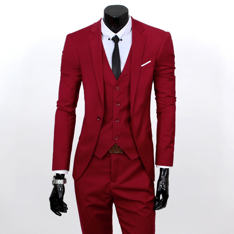 Herren schlanker dreiteiliger Businessanzug mit Weste Shop Nory